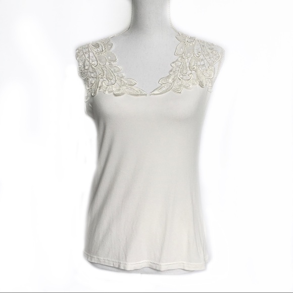 Arianne Tops - Arianne Lace and Jersey Tank
